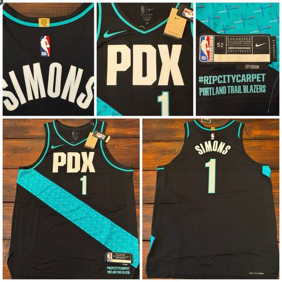 Nike Portland Trail Blazers PDX Carpet Rip City Edition Authentic Jersey